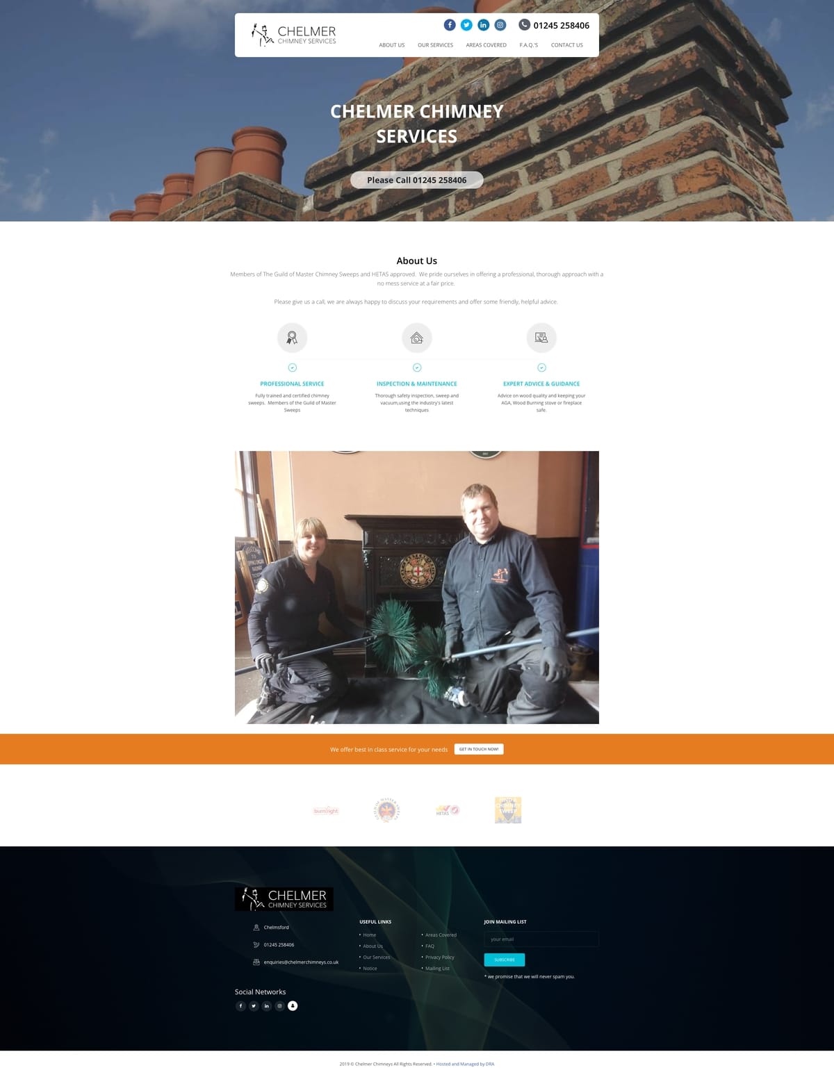 Chimney Sweeping Website Design