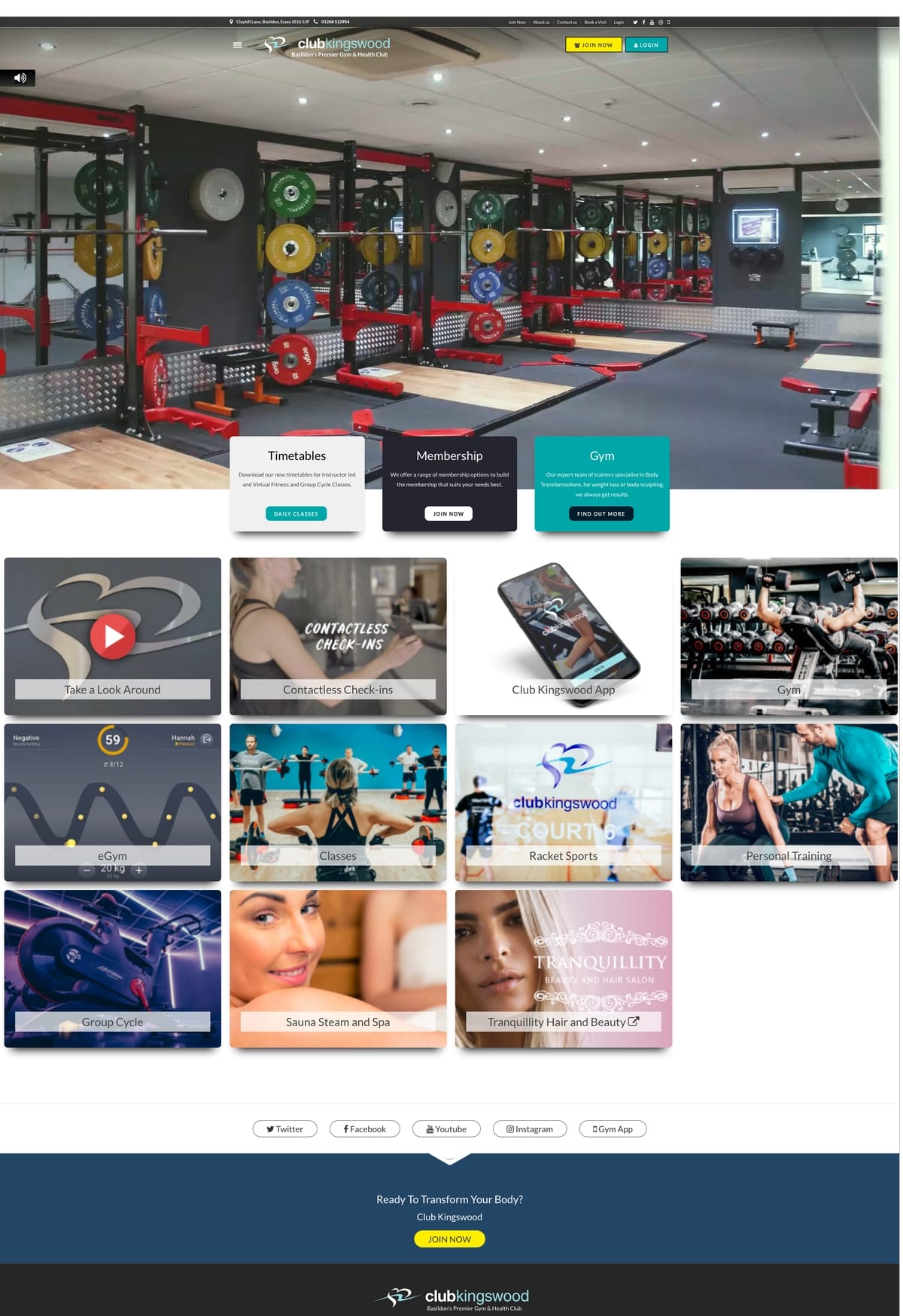 Gym Website Design