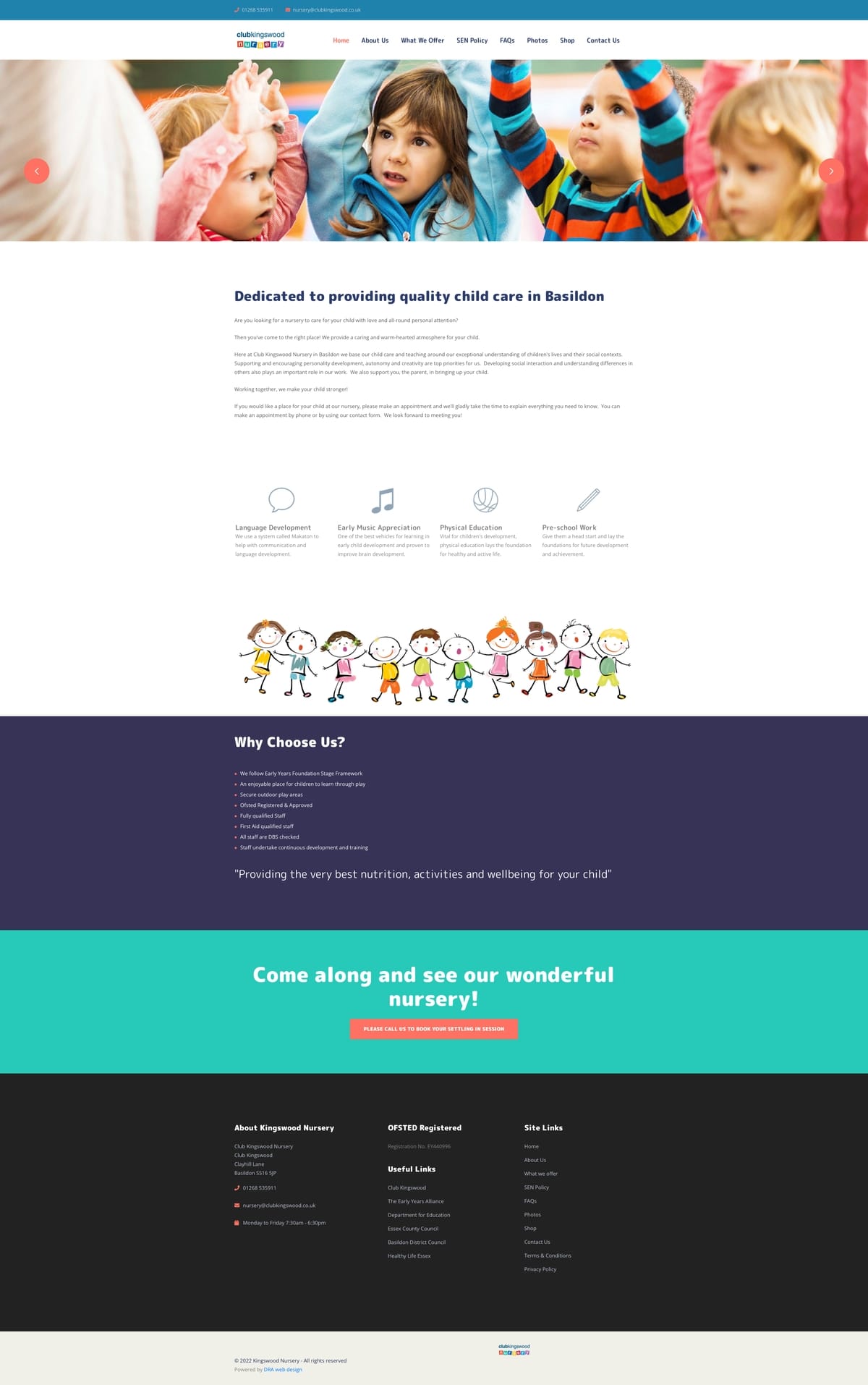 Childcare and Nursery Website Design