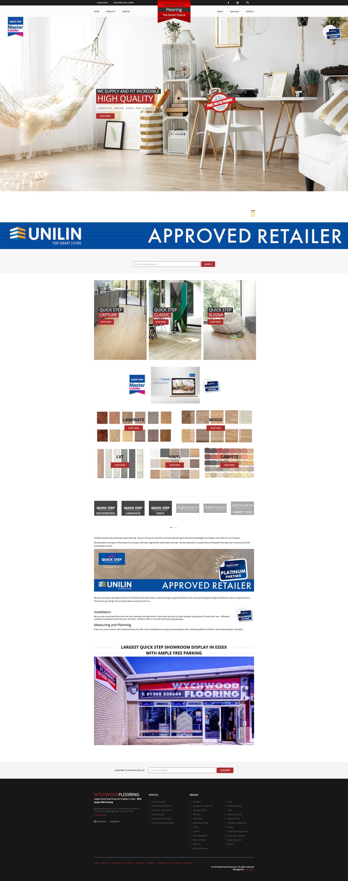 Flooring Company Website Design