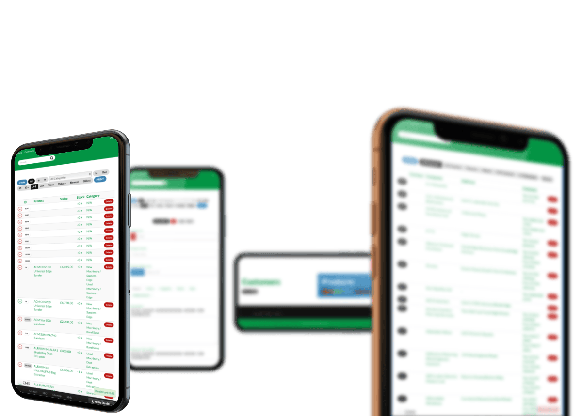 Wood Machinery Stock Control App Development