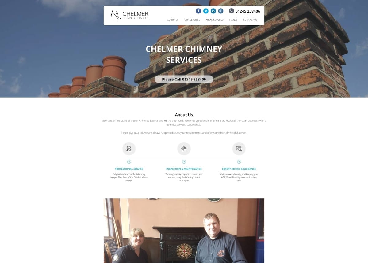 Chimney Sweeping Website Design