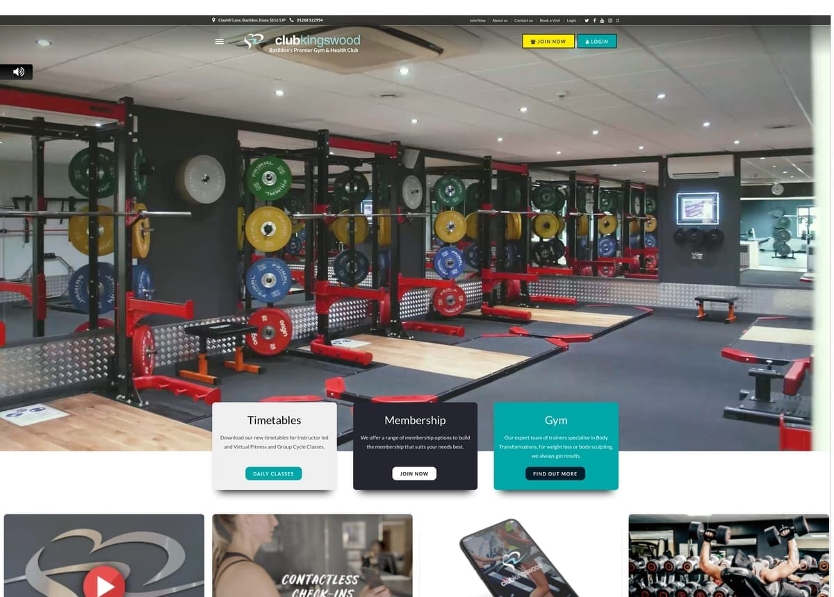 Gym Website Design