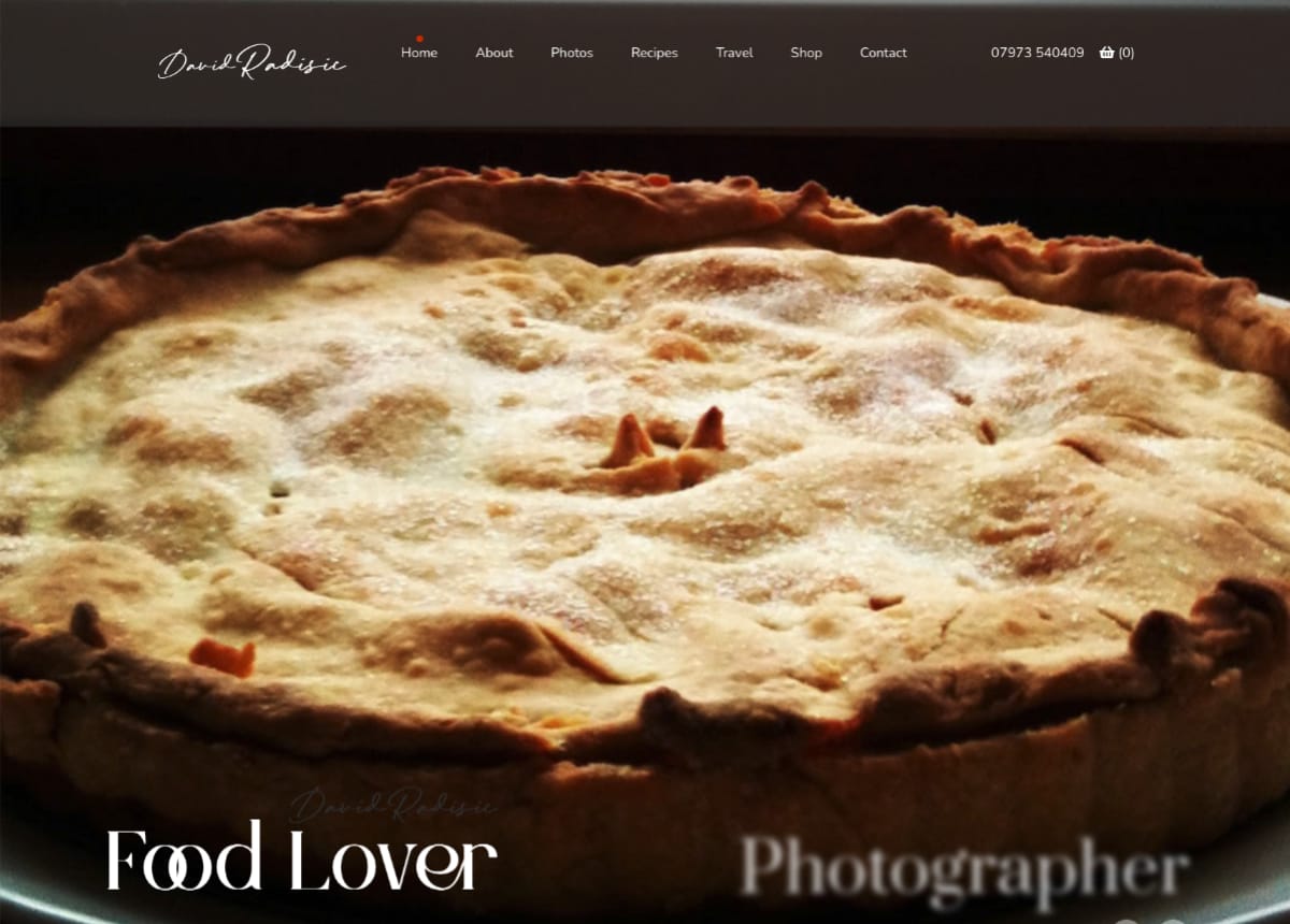 Art and Photography Website Design