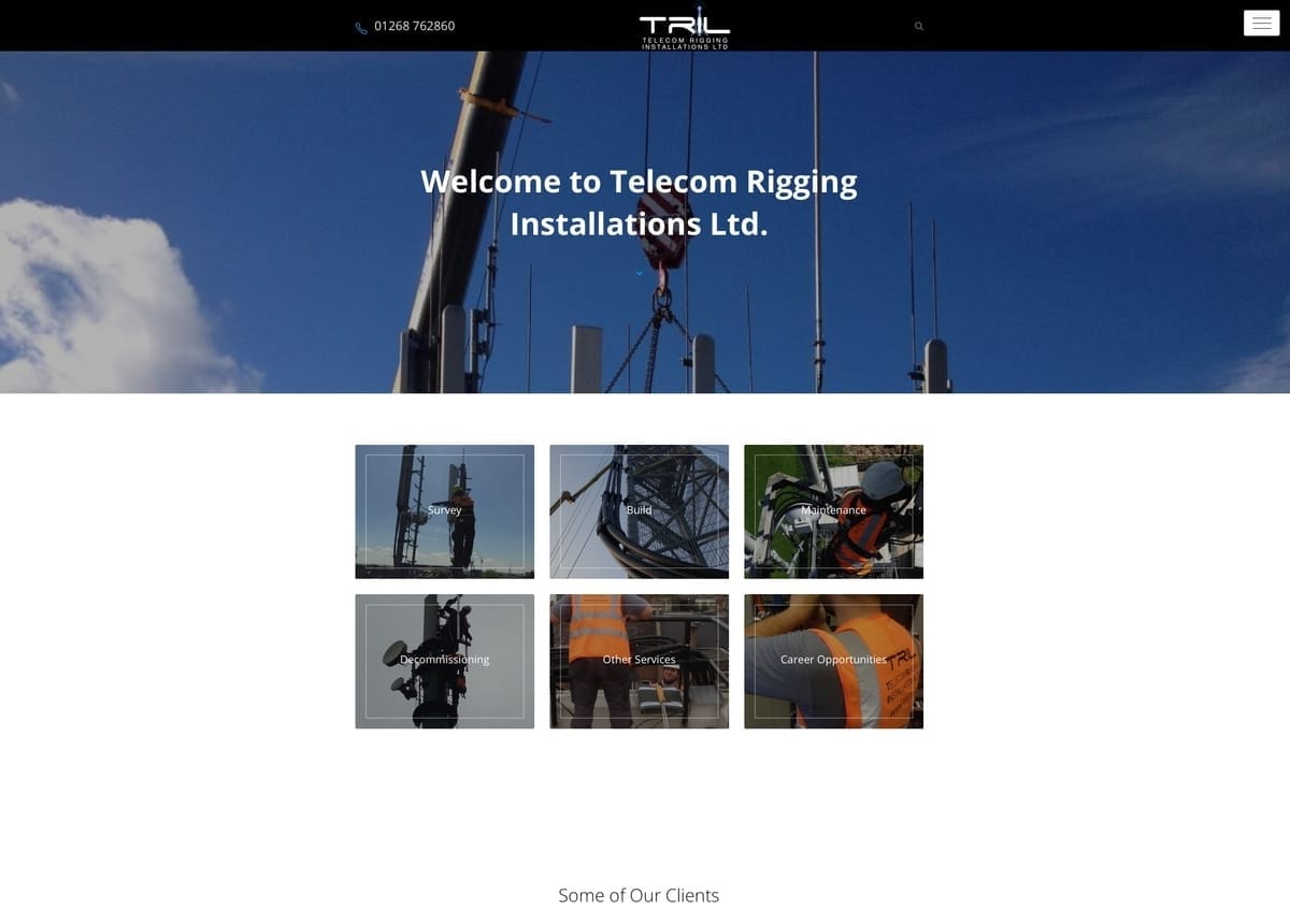 Telecoms Industry Website Design